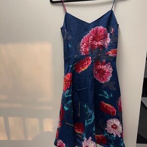 Banana Republic Floral Spaghetti Strap Dress